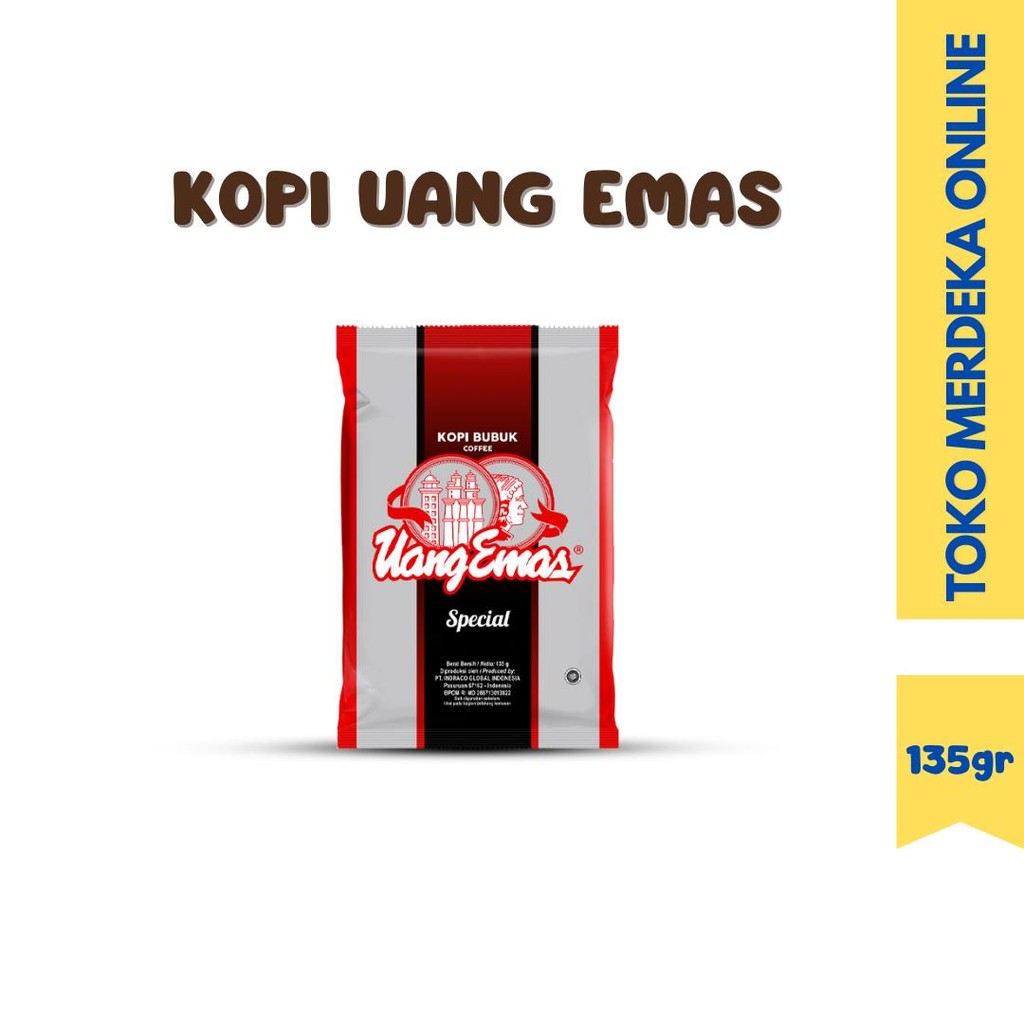 

Kopi Bubuk Uang Mas Spesial Kopi Hitam 120 Gram Coffee Susu Gula Minuman Serbuk