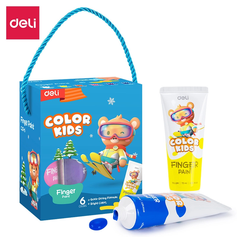 

Deli | Cat Lukis Jari Anak (Finger Paint) | 6 Warna | EC23-6