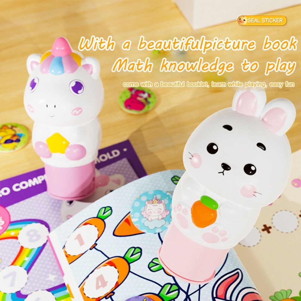 

DIY Crafts Animal Stamp Stickers Signet Waterproof Reward Stickers Toys Set Seamless Funny Children's Seal Toy