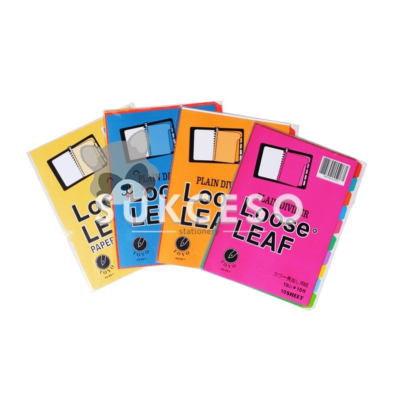 

Toyo Pembatas Binder A5 5, 8 dan 10 Sheets Murah Berkualitas