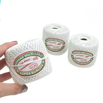 

Tali Bendera Plastik Merah Putih | Tali Benang Kasur | Tali Rami Putih | Tali Bangunan