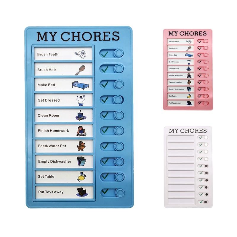 

Reusable My Chores Checklist Daily Planner Memo ABS Board Chore Chart Responsibility Behavior for Kid Self-discipline Card