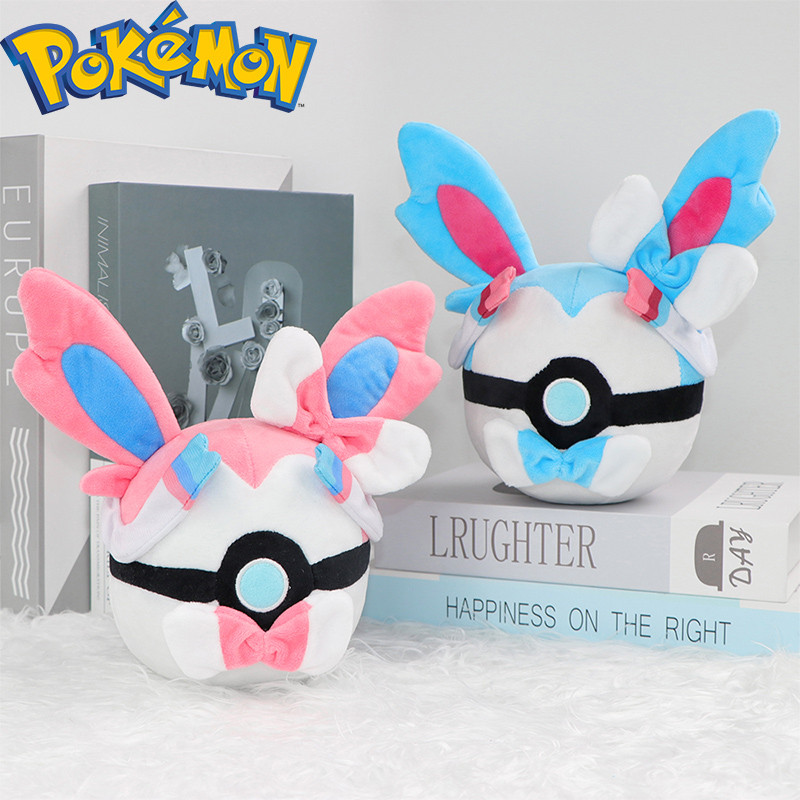 Pokemon Plush Toys Soft Shiny Mimikyu Master PokeBall Sylveon Stuffed Anime Butterfree Shinx Umbreon