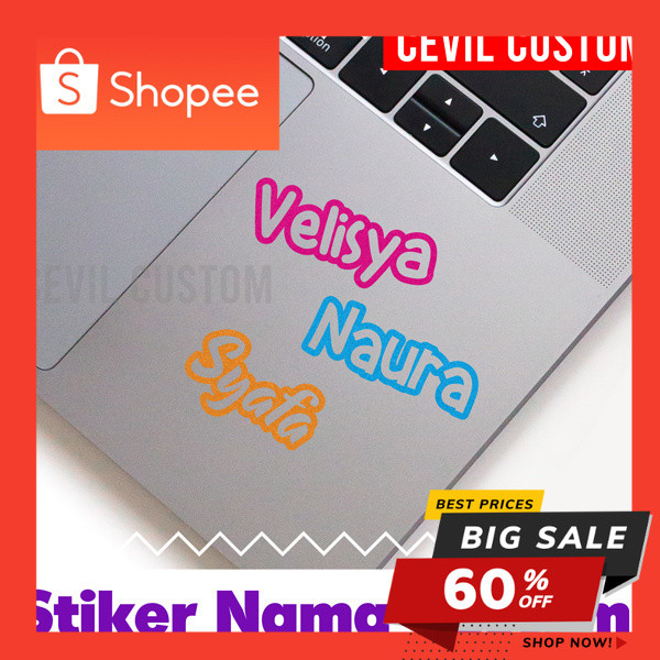 

Stiker Nama Waterproof, Cutting Sticker Nama Custom