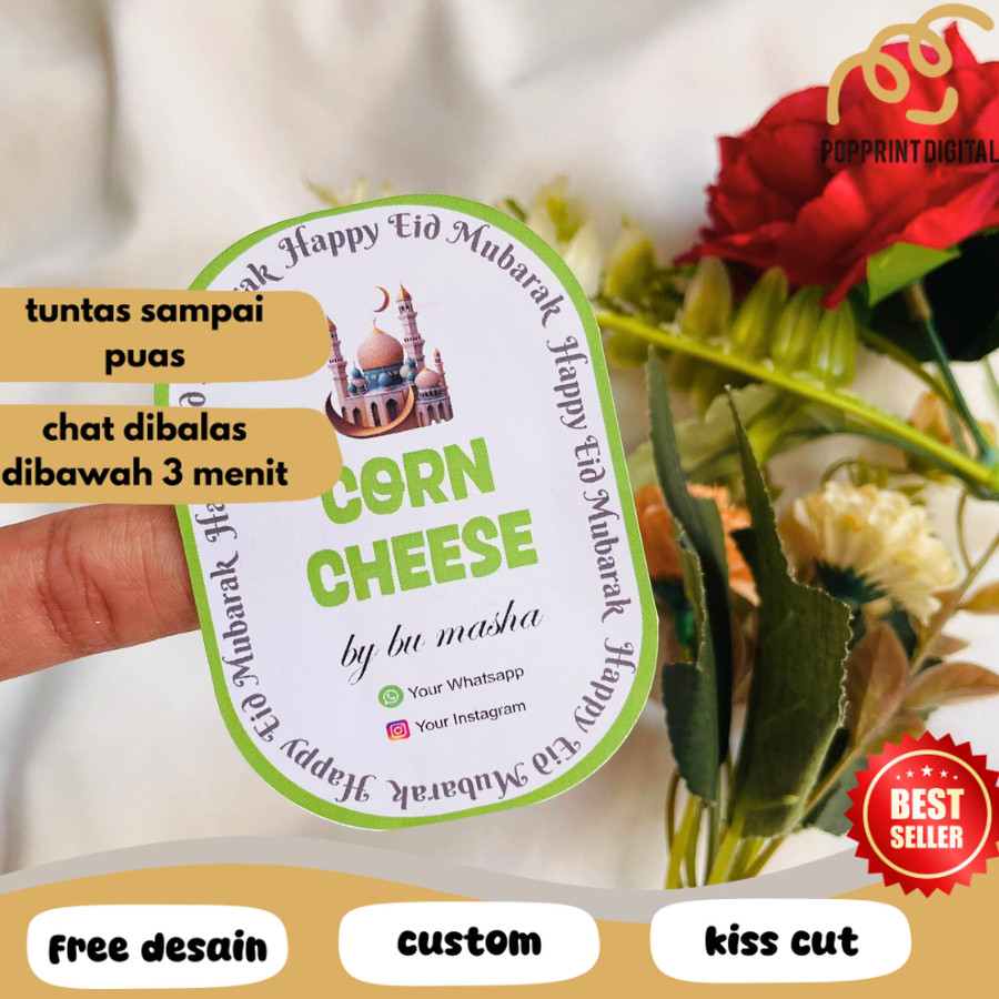 

PpD STIKER OVAL / STIKER KUE / STIKER MAKANAN / LABEL KUE KERING / LABEL MAKANAN / LABEL TOPLES