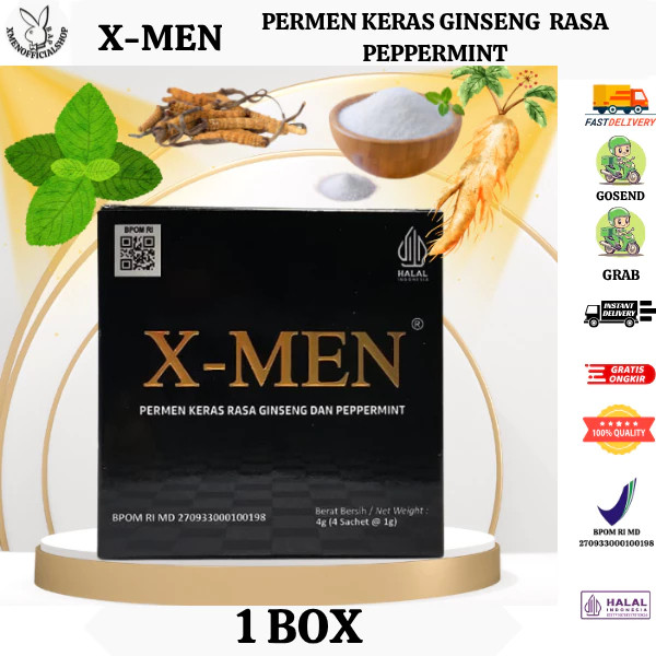 

sendiolshop4 Permen X-MEN Herbal Rasa Segar – Temani Aktivitas Pria Aktif 1Box isi 4 piece