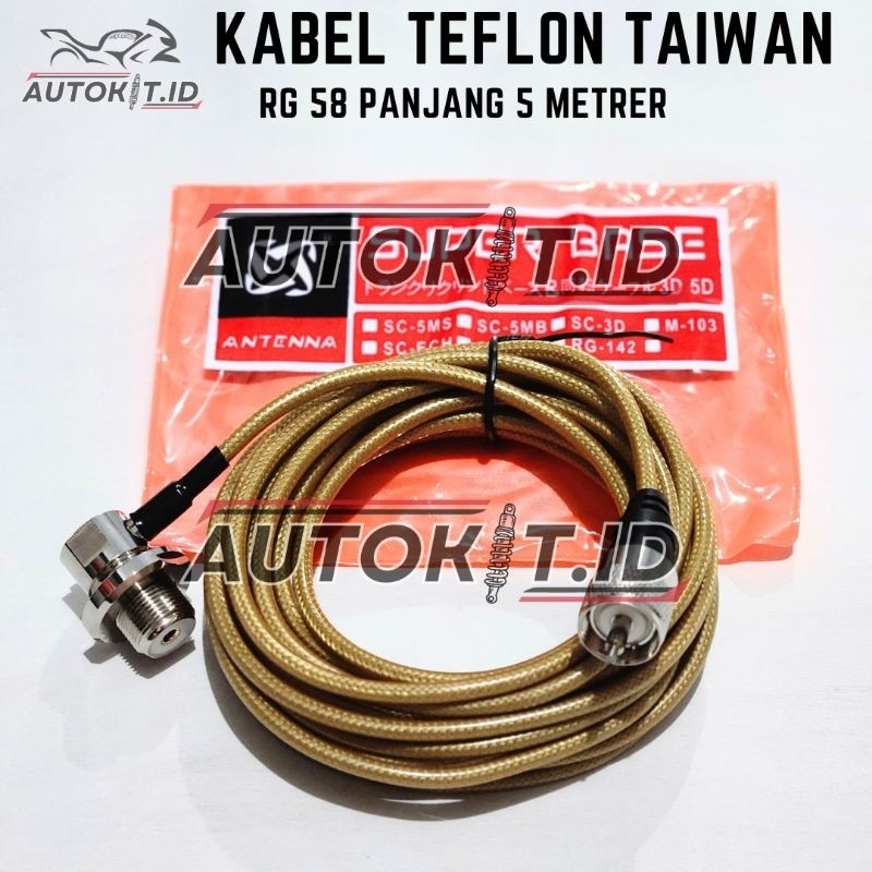 KABEL TEFLON TAIWAN RG 58 KABEL TEPLON ASLI TAIWAN RG 58
