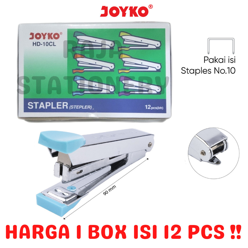 

JOYKO STAPLER HD10 KECIL STEPLER NO.10 ALAT STEPLES HEKTER HD-10CL LUSIN [12PCS]