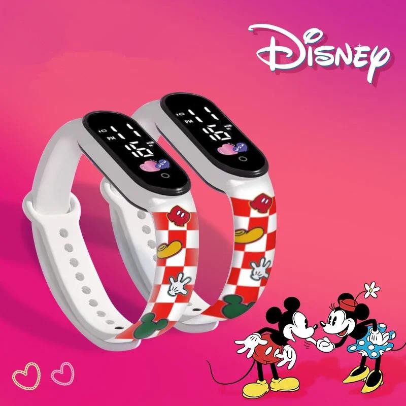 Disney Children's Watch Anime LED Electronic Waterproof Sports Bracelet Watch kids gifts