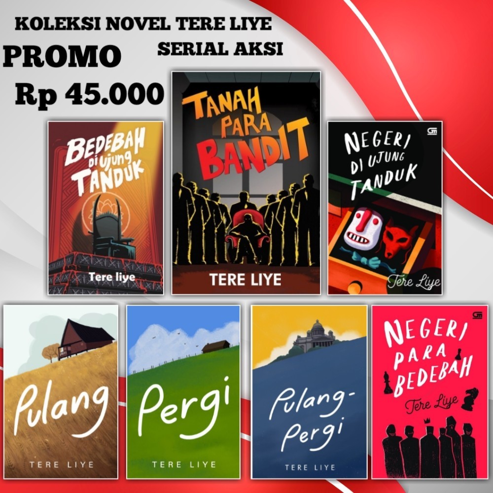 Bebas Pilih Buku Novel Tere Liye Series Paket Serial Aksi TereLiye Tanah Para Bandit Bandit Berkelas