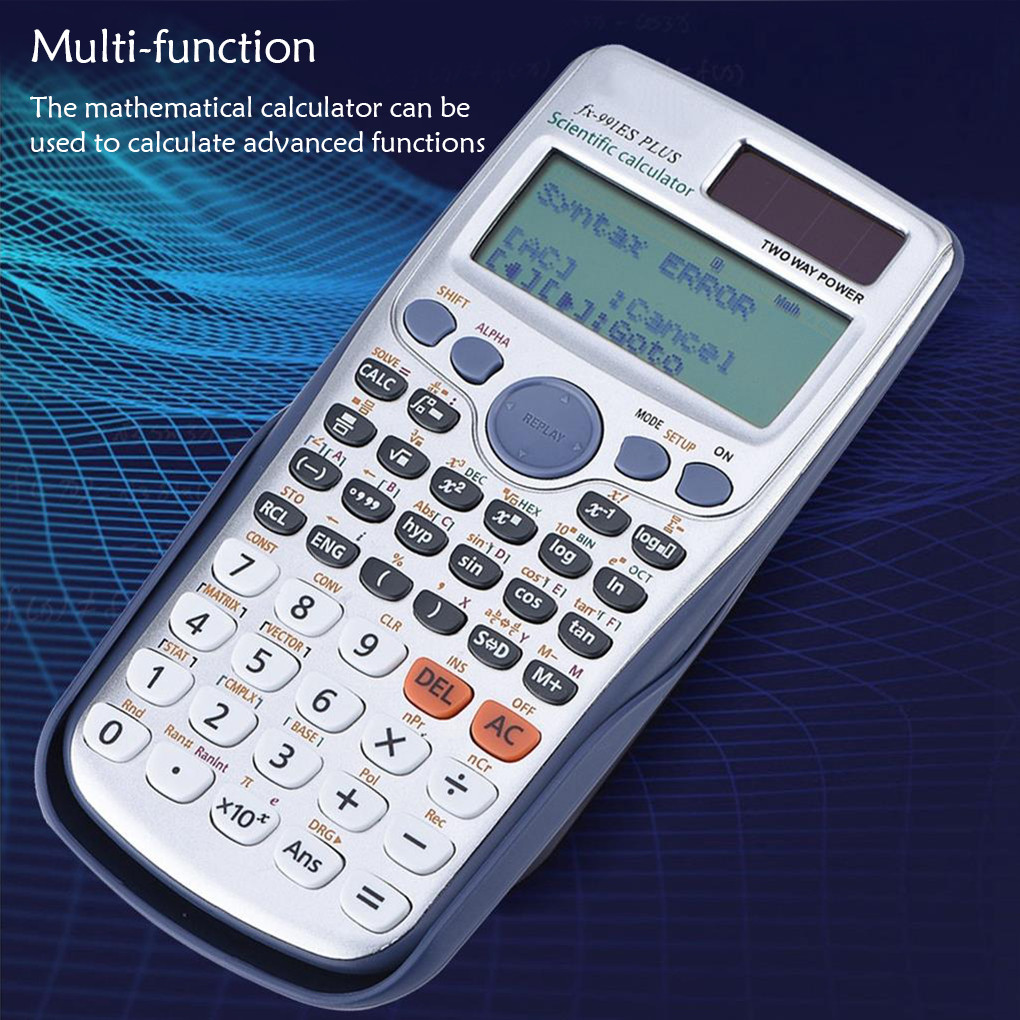 

FX-991ES-PLUS Calculator 417 Functions High School Office Two Ways 82MS Scientific Calculator School Students Digital 12 Digits