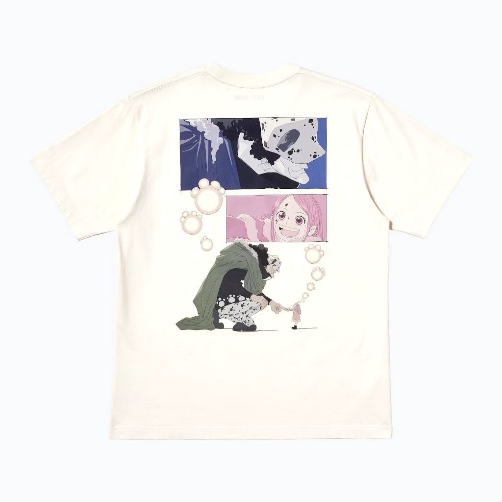 Kaos Tshirt Uniqlo x One Piece (Kuma) | UT One Piece Kaos Uniqlo - Cream