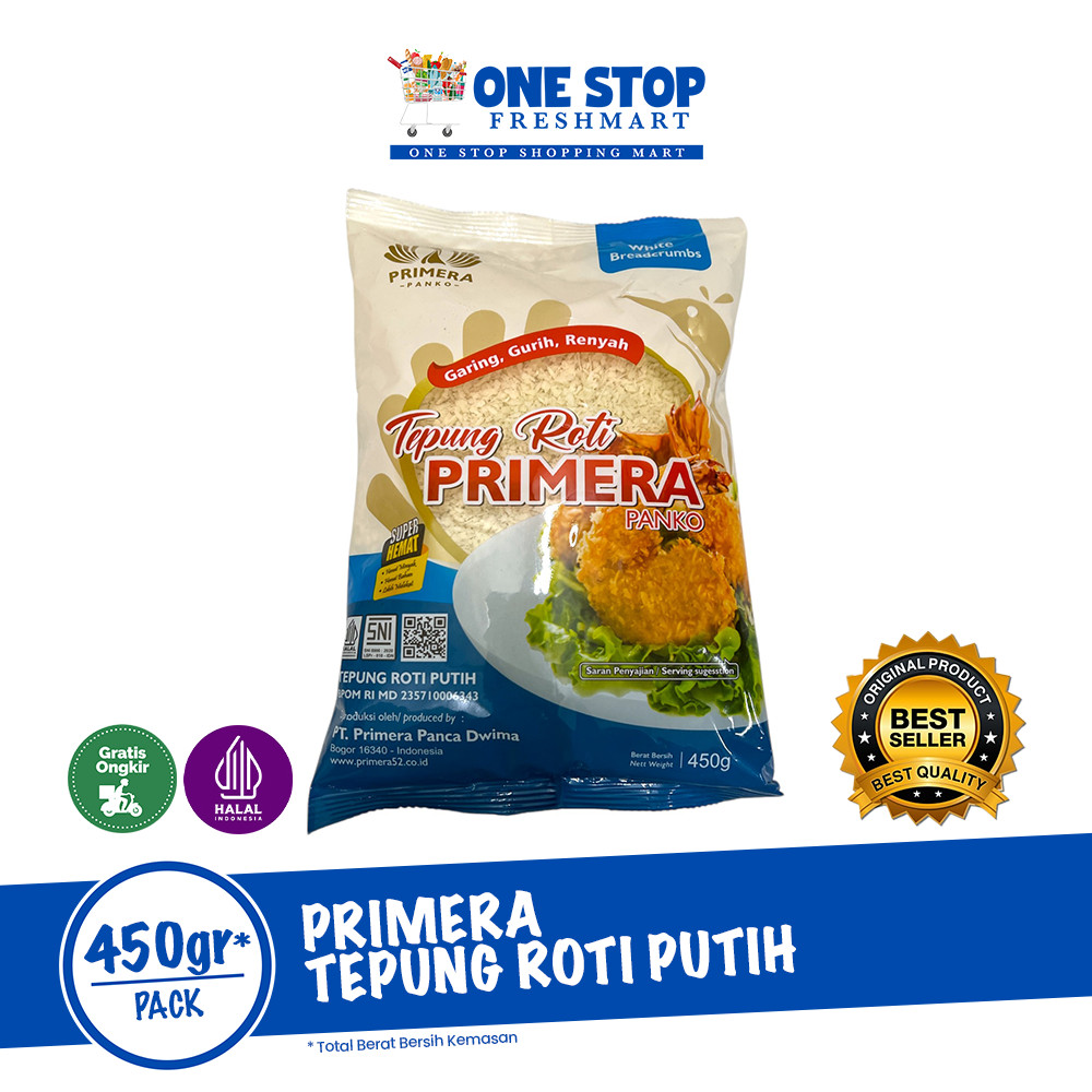 

PRIMERA PANKO TEPUNG ROTI 450GR / PRIMERA TEPUNG ROTI 450GR