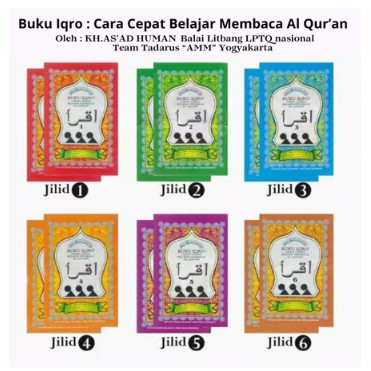 

RB-G Buku IQRO Set Per Jilid (Jilid 1-6)