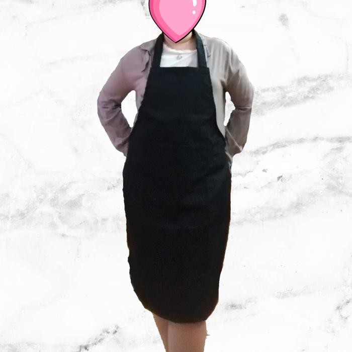 New Celemek || Apron || - Putih