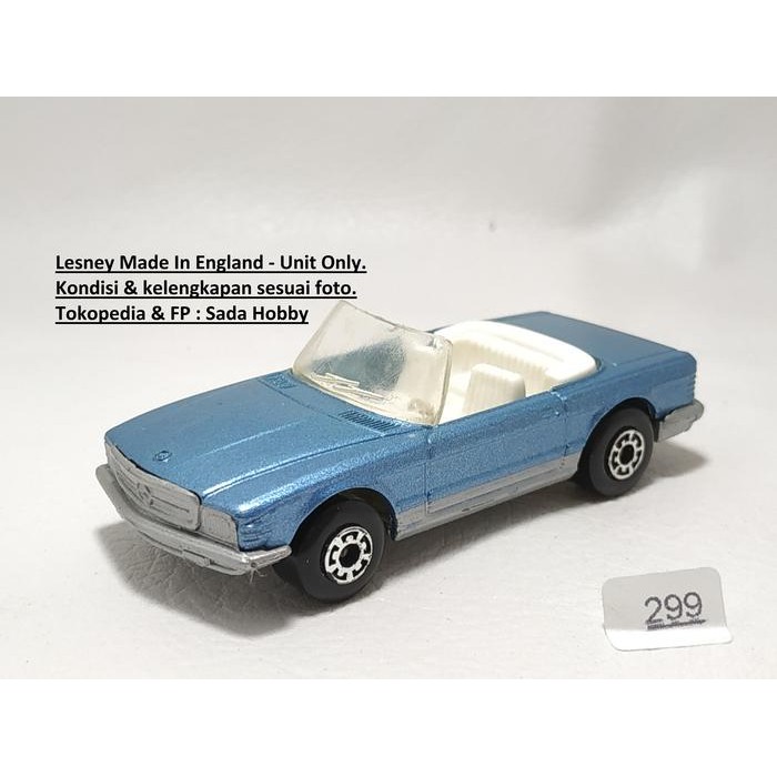 CSM... Diecast Vintage Matchbox Superfast Lesney No 6 Mercedes Benz 350 SL Biru England Unit Only