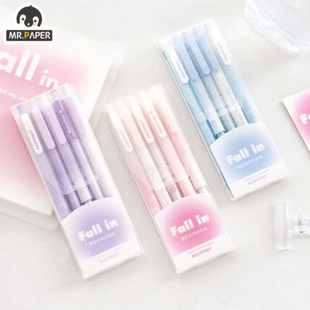 

Mr. Paper Gradient Color Gel Pen Set INS Style Good-looking Pens for Writing Student Stationery Supplies Office Accessories