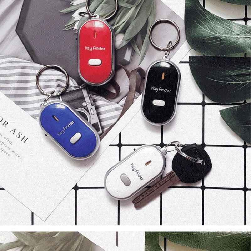 

Key Finder Whistle Key Finder Flashing Beeping Remote Lost Keyfinder Locator Keychain Anti-lost Device Alarm For The Elderly Pet
