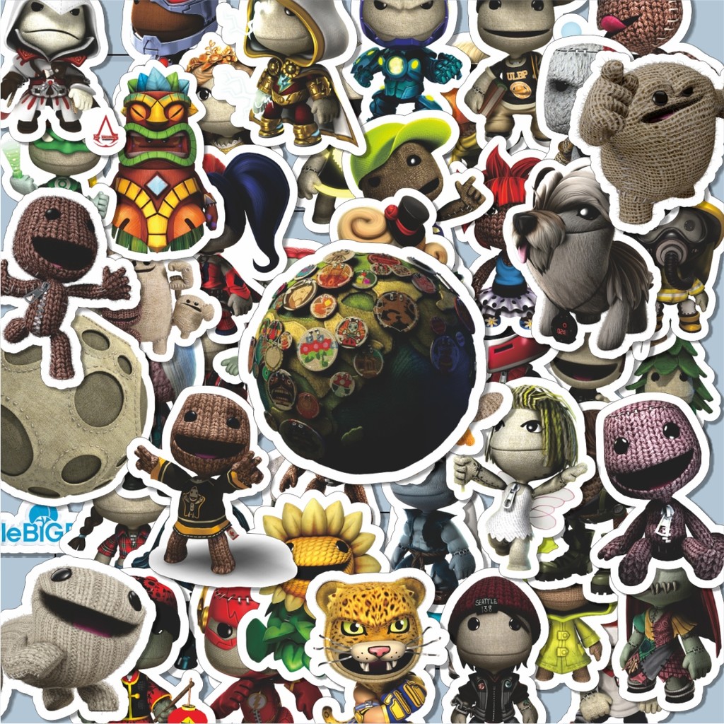 

100PCS Lucu Game Series Little Big Planet Character Mix 4 Stiker Aesthetic Stiker Anti Air Stikers Berperekat Waterproof sticker decal buat Motor Helm Buku Journal Koper Casing HP Laptop Botol Minum Hadiah anak