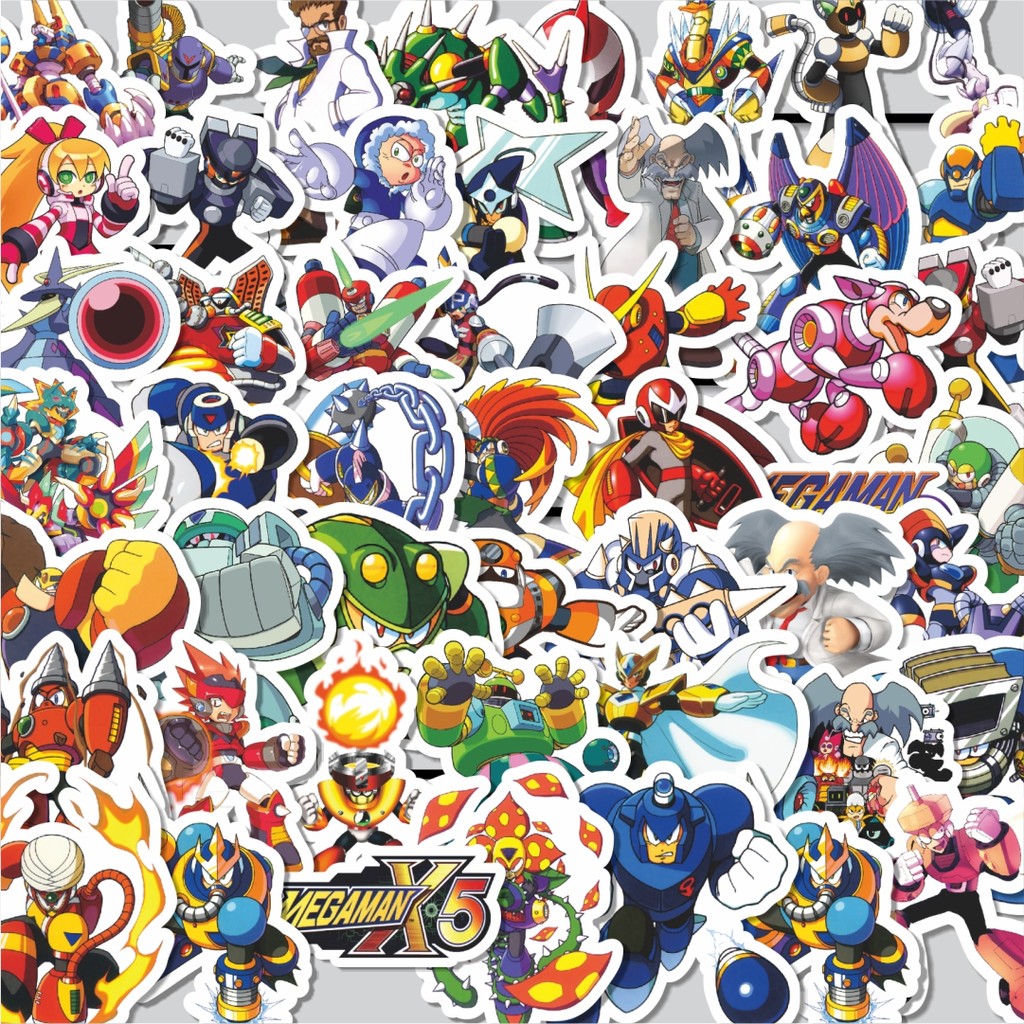 

Stiker Cutting Pack Stiker Capsom Series Megaman Universe Character Mix 2 Isi 100Pcs Series Aesthetic Lucu Keren Untuk Koper Bahan Vynil
