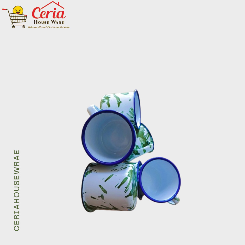 Mug Blirik hijau 7 cm