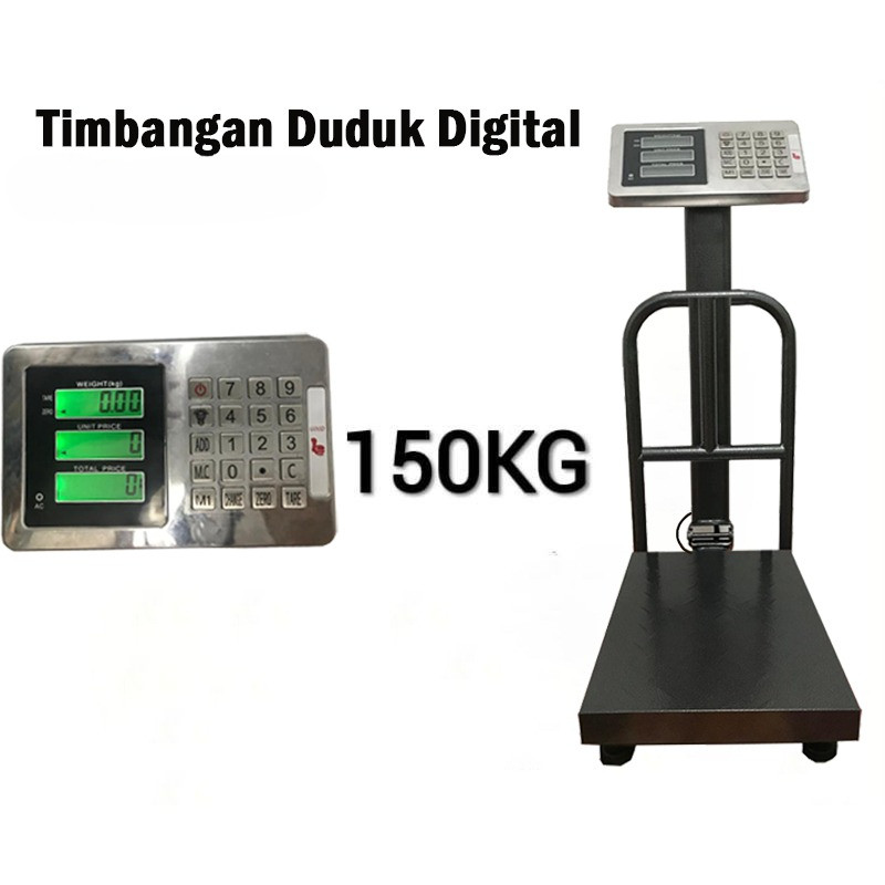 Timbangan Duduk Digital QME 150 Kg 150 Kilogram Timbangan Barang Digital QME Platform Scale