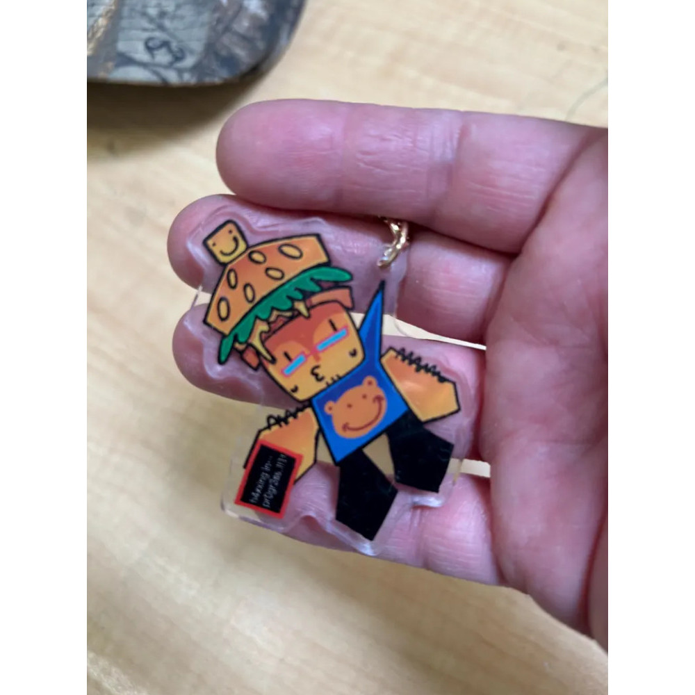 007n7 Forsaken Inspired Acrylic keychain Cute cartoon game Character pendant