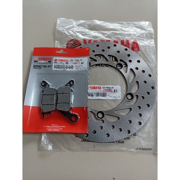 Piringan Cakram Depan + Kampas Rem Yamaha MX King, MX New 150, Jupiter MX King 150. Original.