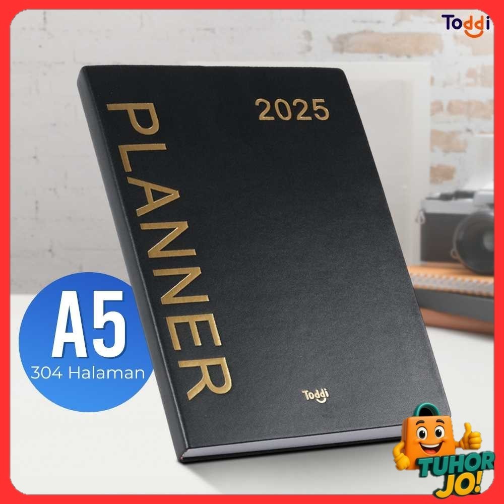 

Toddi Buku Agenda Softcover Monthly Planner Notebook A5 304 Halaman - TD-2025