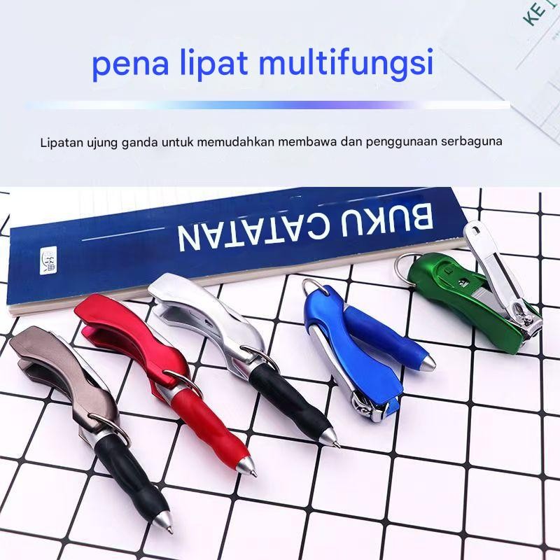 

Gunting kuku multifungsi, pulpen, gunting kuku warna-warni kreatif, gunting kuku portabel, gantungan kunci