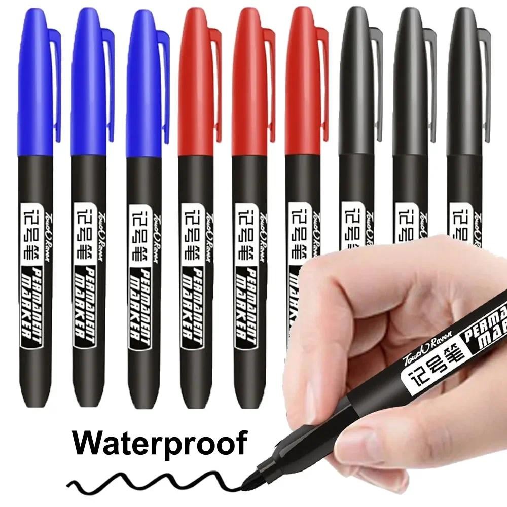 

1/6/9/20PCS Permanent Marker Pen Manga Drawing Markers Black Blue Red Waterproof Ink Sketch Pens Stationery Art School Supplies