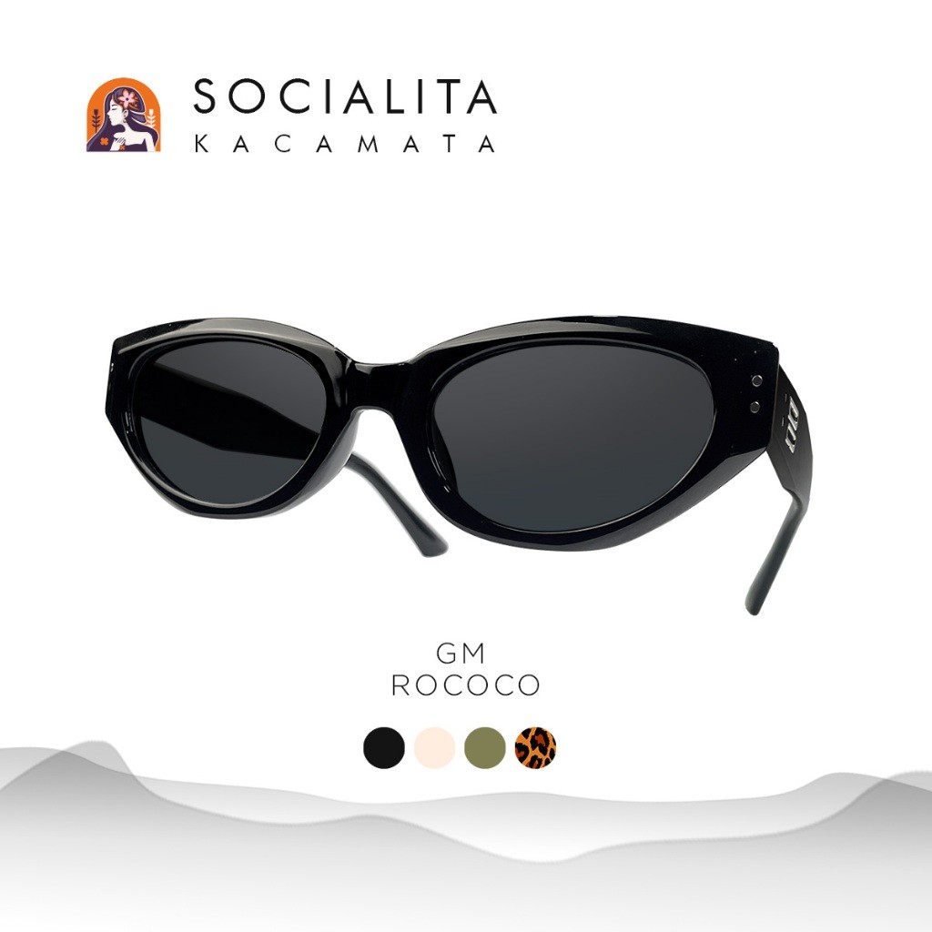 【GM-Rococo Kacamata (Buy 1 Get 5)】Kacamata hitam wanita/ Sunglasses/ Titanium/UV /Produk Baru/ Kacam