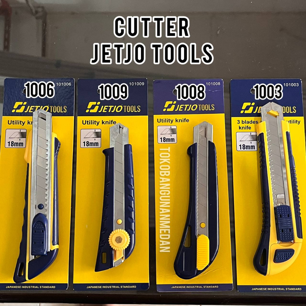 

JETJO Cutter Pisau Super Tajam Berkualitas 18mm 9mm Besar Kecil / Refill Isi Ulang