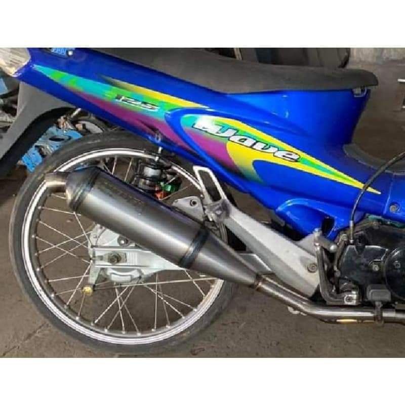 Titanium rat look power pipe wave 125