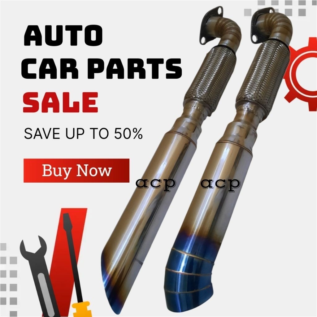 [1R] knalpot cumi darat fleksibel ngir mobil carry futura/carry 1.5 COD