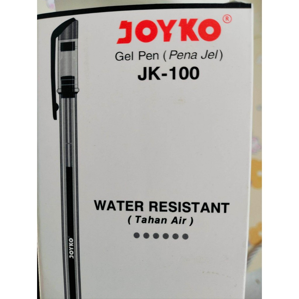 

pulpen joyko pena jell JK-100 isi 12 pcs atau 1 pak