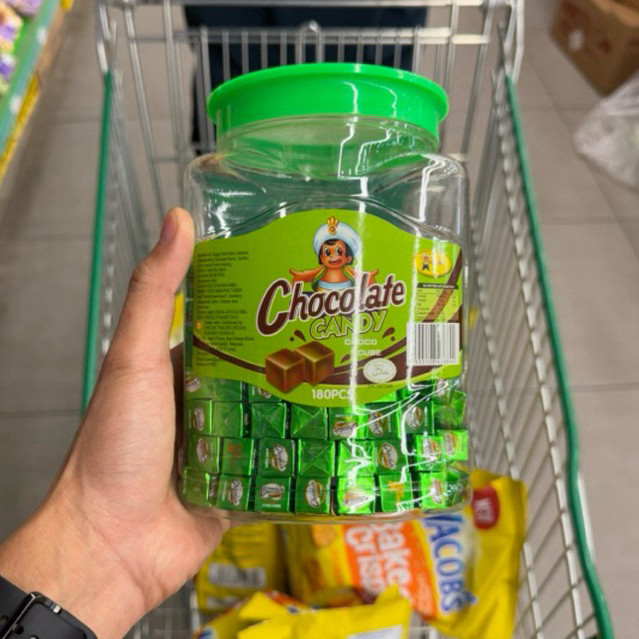 

chocolate candy choco cube isi 180 pcs 540gr
