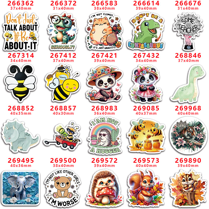 

10pcs/lot lovely Animals Acrylic Flatback Planar Resins DIY Gift Crafts Jewelry Accessories PR266362