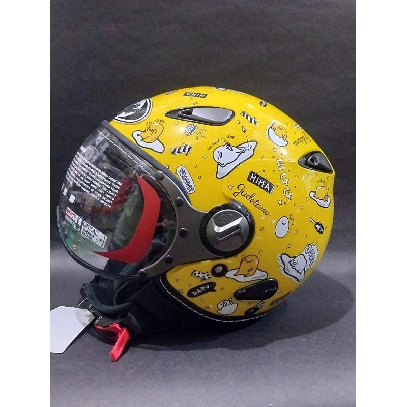 HELM KYT ELSICO MOTIF KARAKTER  - HELM KYT HALF FACE PILOT