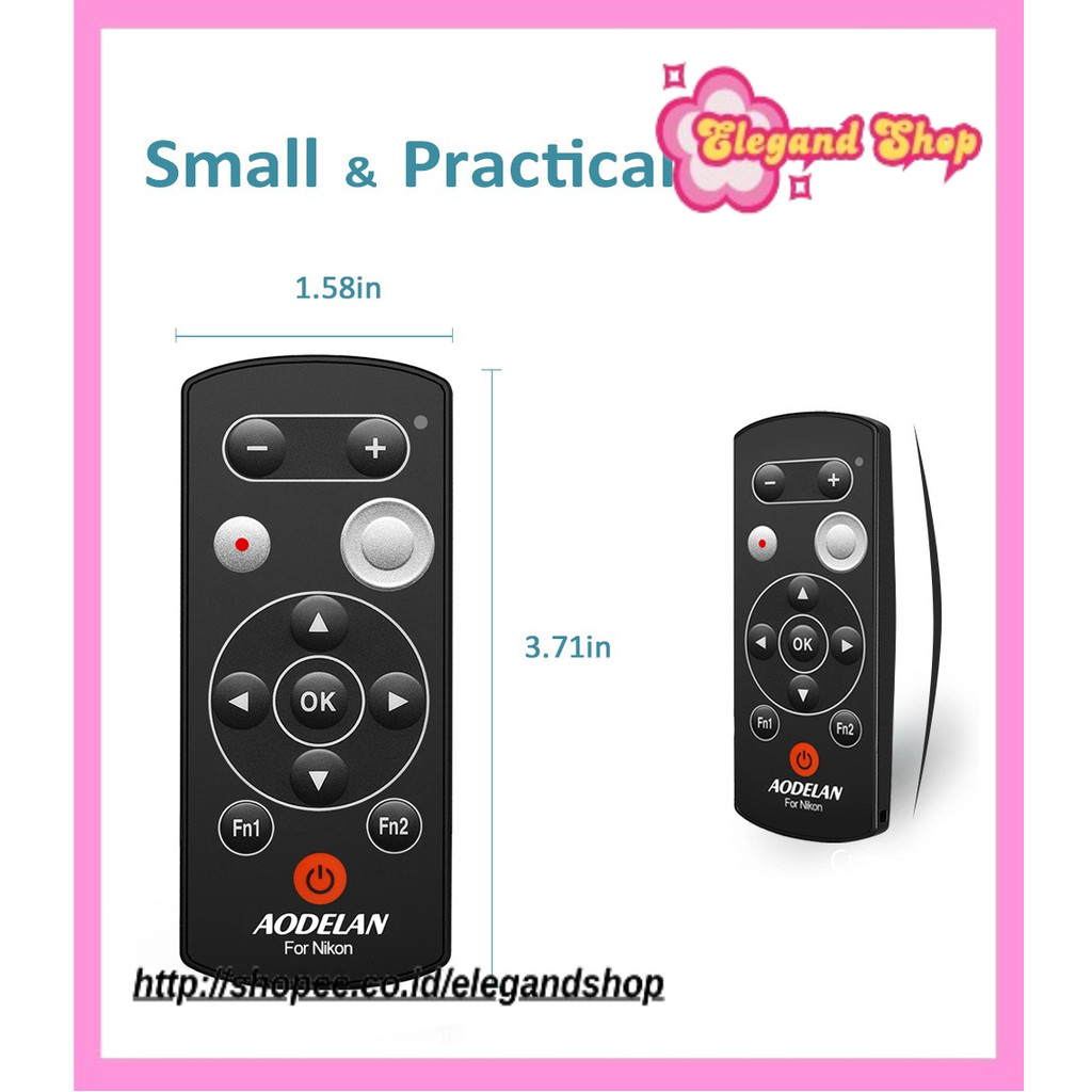 Replace Nikon ML-L7 Wireless Bluetooth Camera Remote Control Shutter Release for Nikon Z30 Z6II Z7II