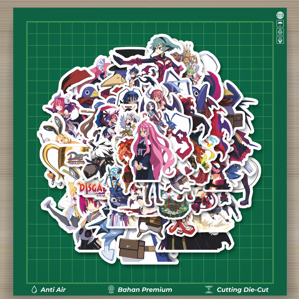 

HOT 50 PCS STIKER Game Series Disgaea Mix 1 Fashion Cars Decal Dingin Kartu Album Custom Vinyl Anti Air- Sticker Aesthetic Buku Journal Koper Casing HP Tablet Laptop Helm Motor Botol Minum