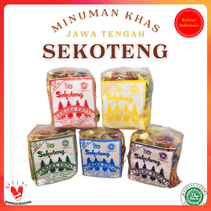 

Sekoteng Rempah jahe Merah Cemara Empat 1 pack (10 pcs)