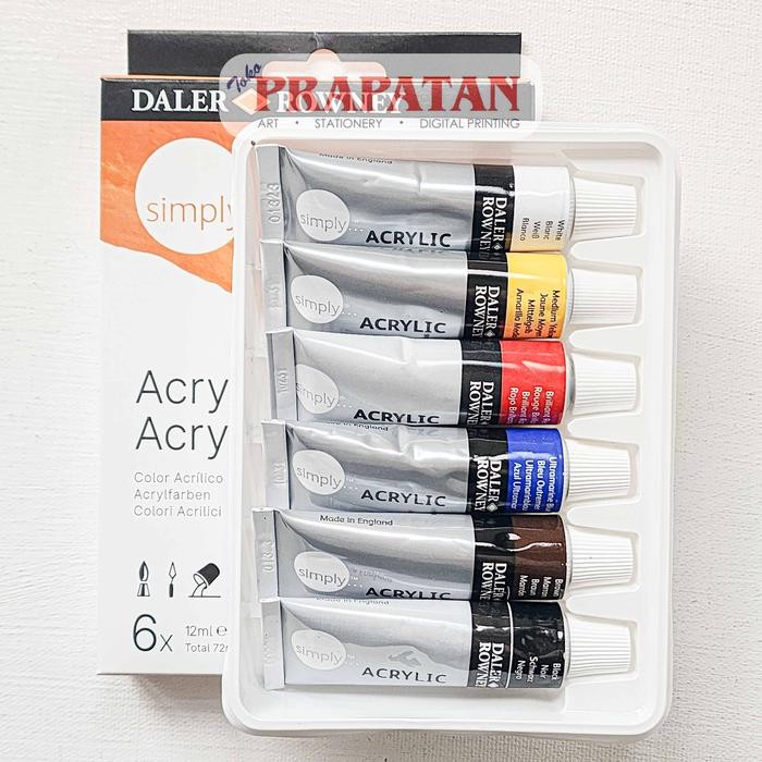 

Cat Akrilik Set Daler Rowney Simply 12ml | Daler Rowney Acrylic Set - 6X12ML