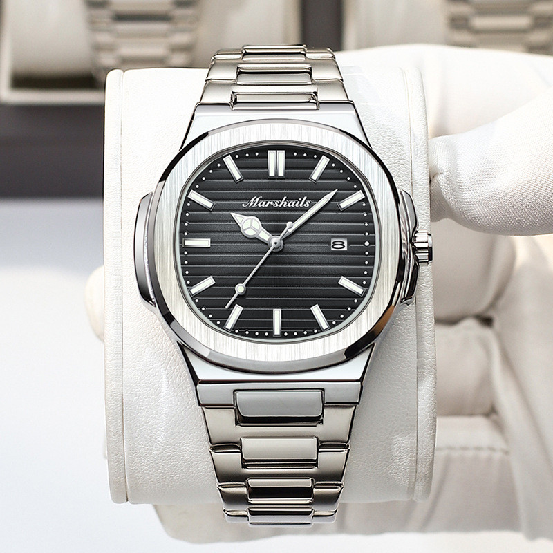 

Jam Tangan Pria Swiss Baru Tahan Air Ultra-tipis Jam Kalender Kuarsa