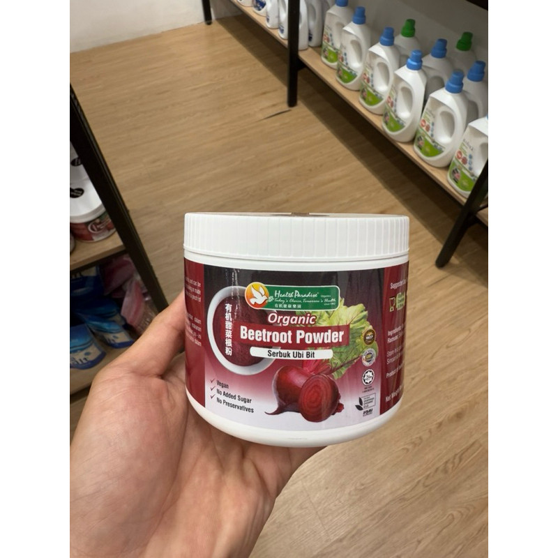 

organic beetroot powder health paradise / serbuk ubi bit 150gr