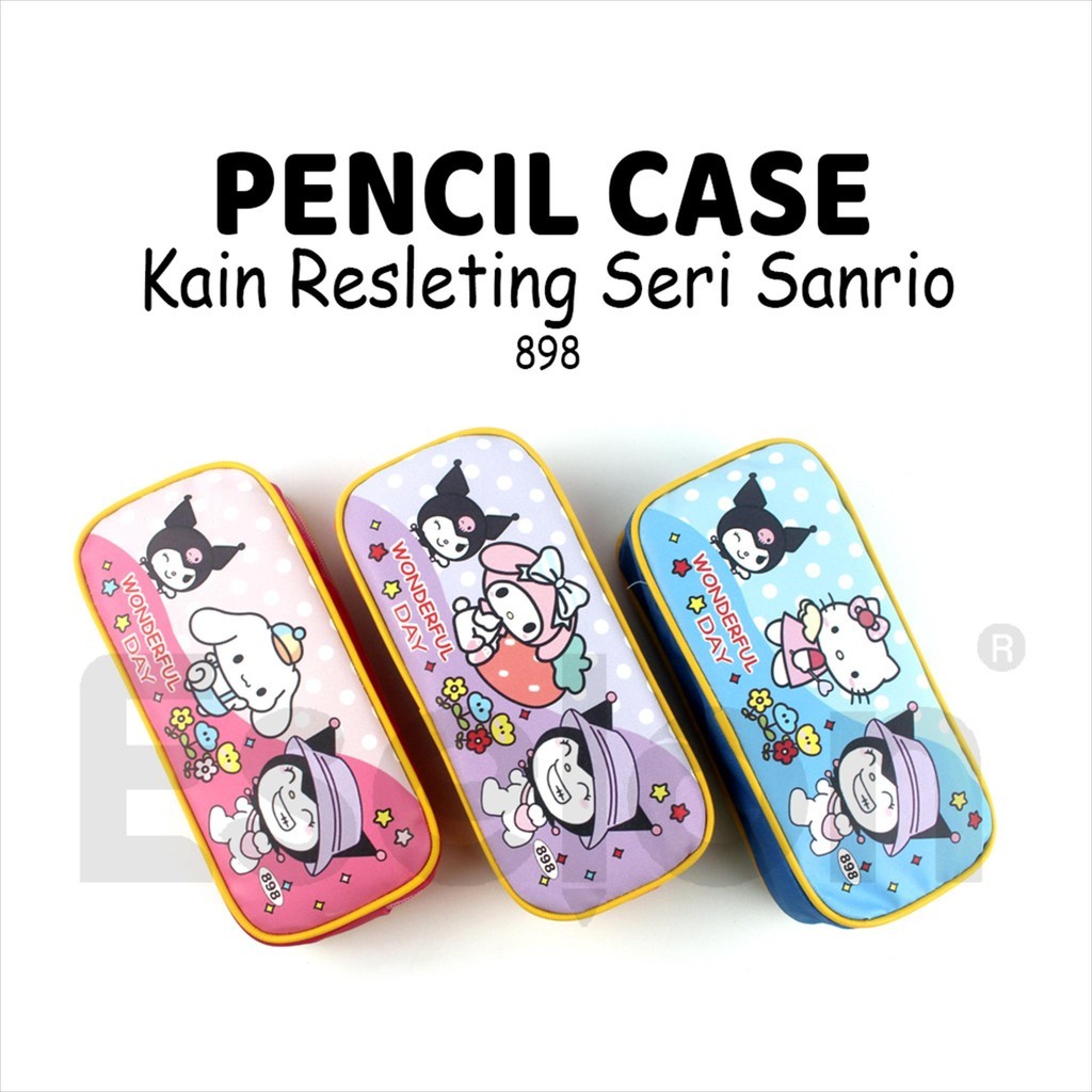 

❤️️Kotak Pensil WONDERFUL DAY 898 /Tempat Pensil Resleting Fancy❤️️