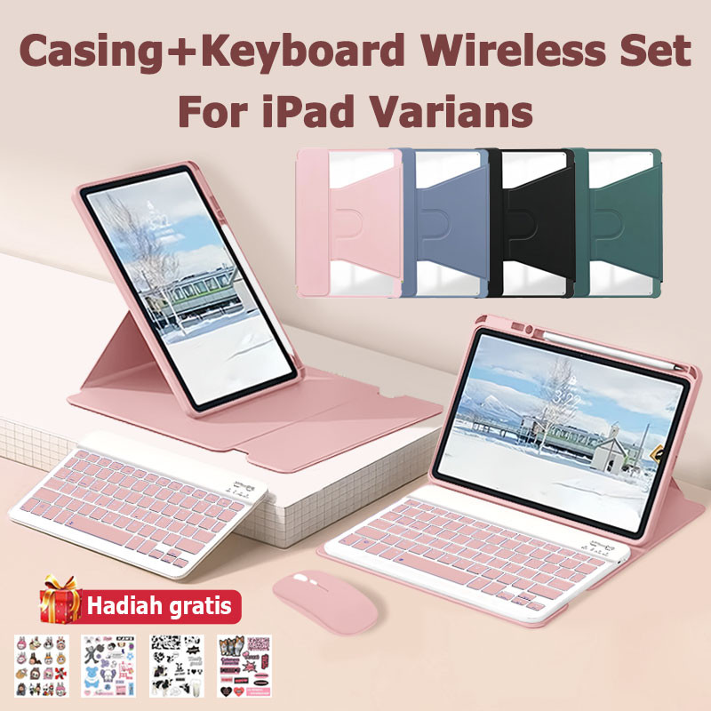 Magnetic Case With Keyboard Case iPad Gen 9/10/11/Pro 11 360° Rotate Flip Case Tablet Case iPad Air 