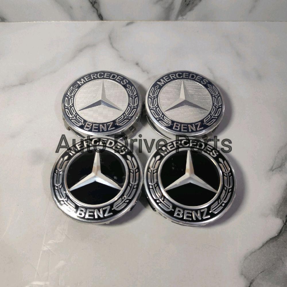 DOP VELG RODA EMBLEM MERCEDES BENZ PADI HITAM 75 MM DOP RODA MERCY