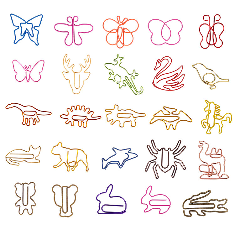 

15 different shaped paper clips metal randomly sent Kawaii Paper Clips Kawaii Stationery Office Stationery Clips Metal Clip Cute