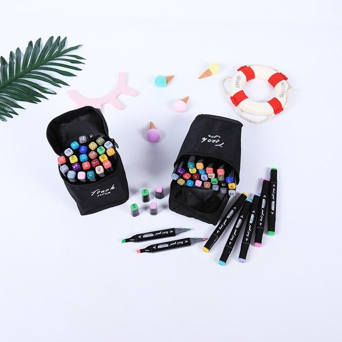 

TouchFive 24/36/48/60/80 Warna Sketsa Spidol Umum General Marker Set Animation Markers / Twin Market Set Spidol Pen - SKETSA SPIDOL 24PCS